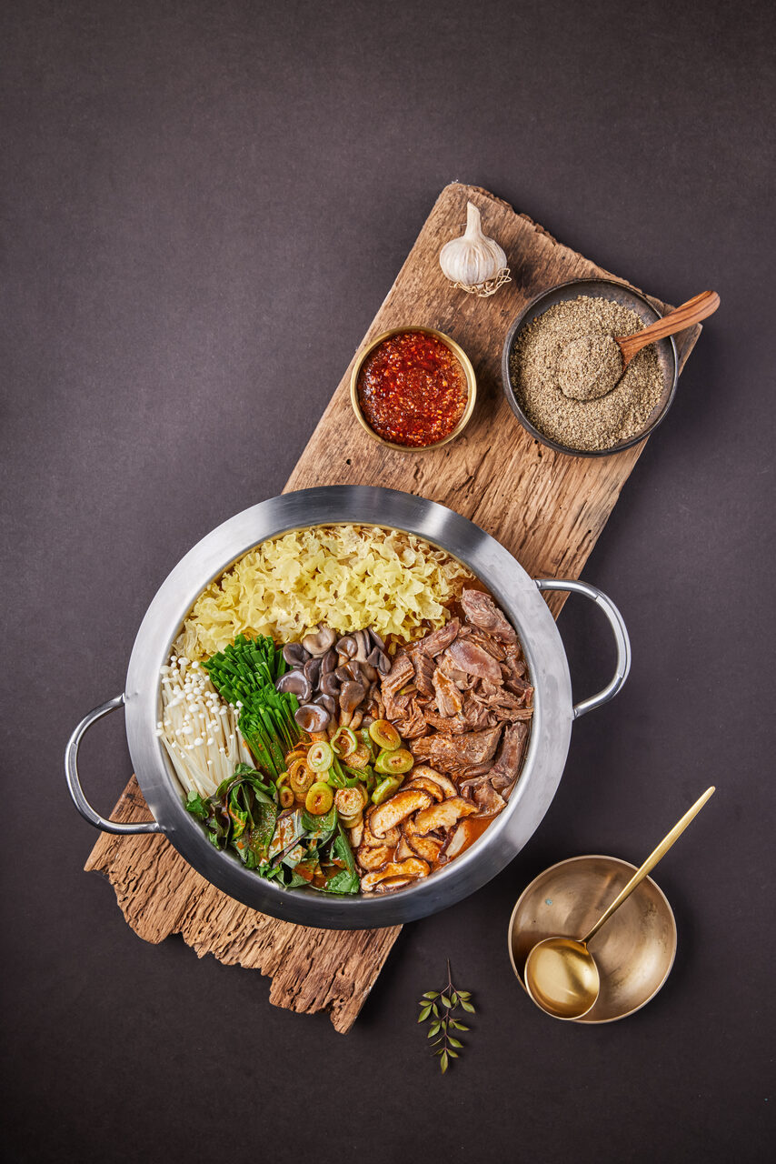 흑염소전골 - 눈꽃전골